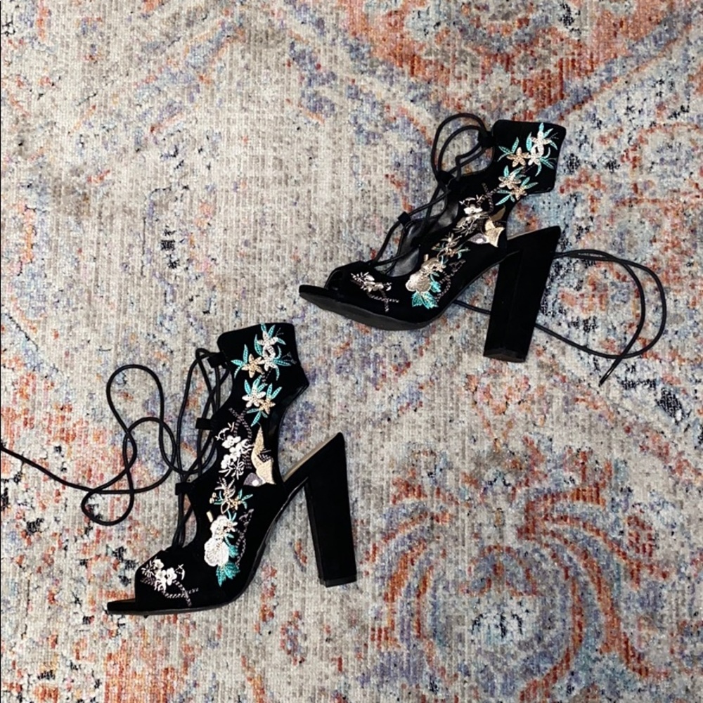 Lace up heels